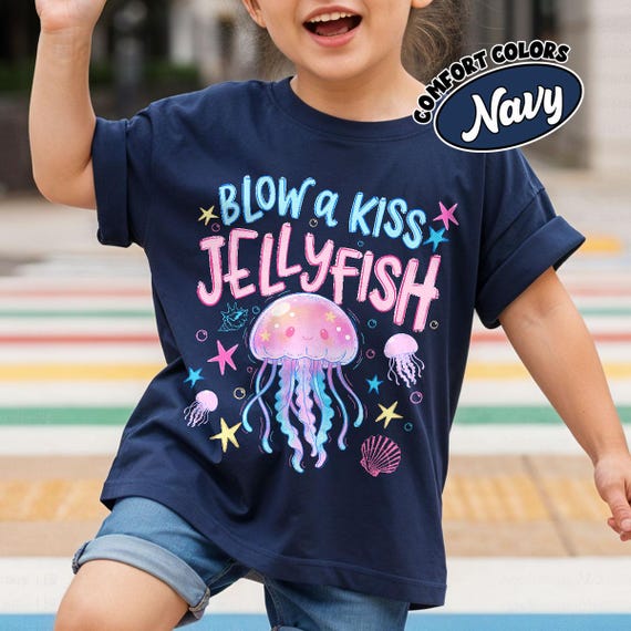 Kids Summer Jellyfish Tshirt, Last Day Of School Kindergarten Shirt, Toddler Summer Tee, Preppy Coquette Girl Tee, Summer Break