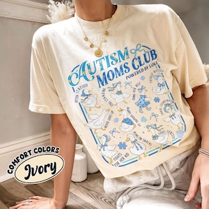 Autism Moms Club Comfort Colors® Shirt, Autism Awareness Mama Goose Tshirt, Accept Understand Love Inclusion Tee