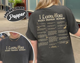 Xaden Riorson Quote Comfort Colors Shirt, Fourth Wing Book Quotes, Xaden Fourth Wing Merch, Xaddy Shirt, I Love You In Book Quotes,Romantasy