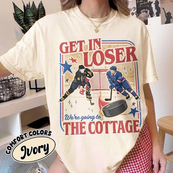 Get In Loser Comfort Colors® Shirt, We're Going To The Cottage T-shirt, Heated Rivalry Gifts, Im Coming Ilya and Shane, Pride Flag