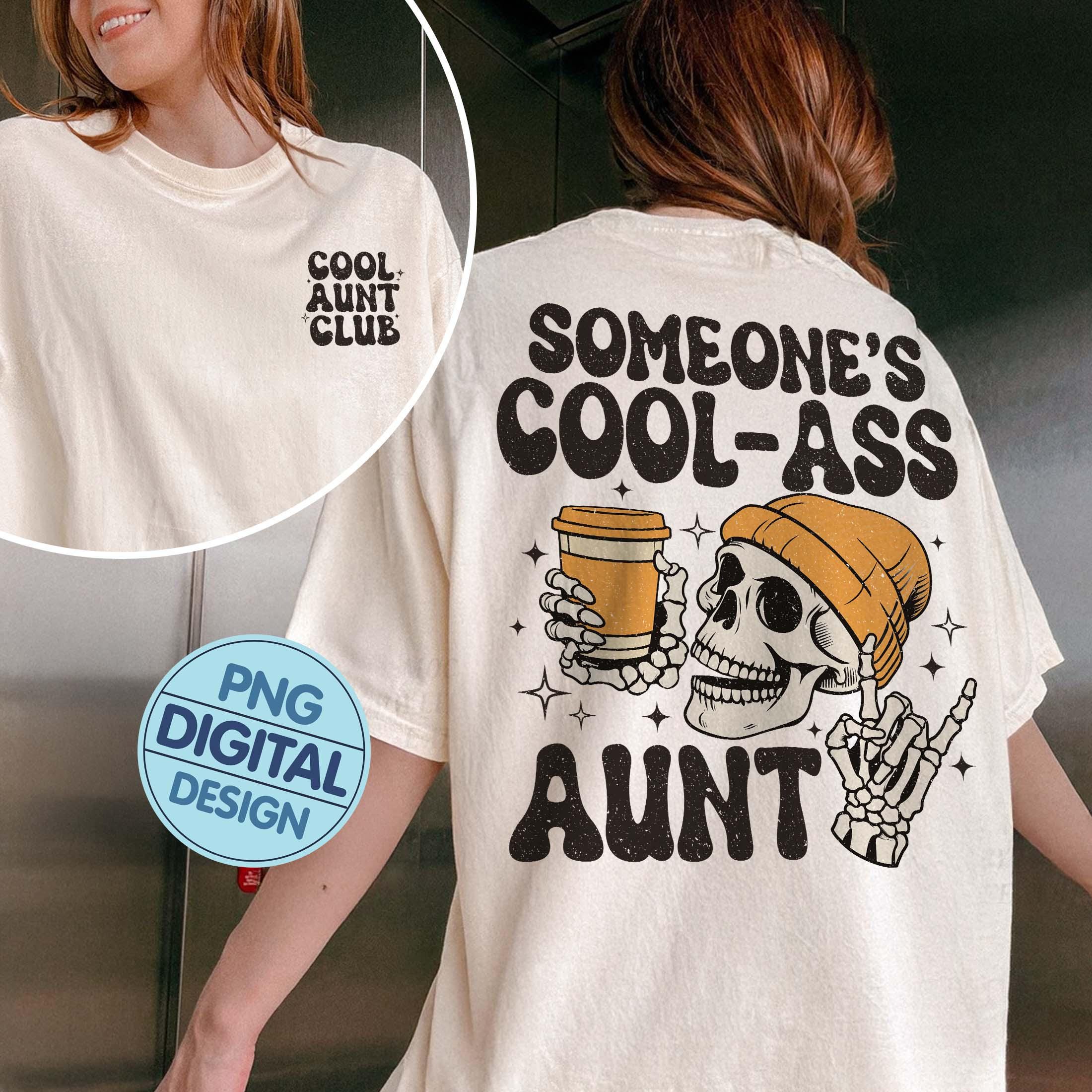 Jemanden Cool Ass Tante PNG Digital Download, Tante Shirt Designs, Tante Sofortiger Download, Tante Shirt, Coole Tante Club PNG Clipart