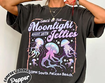 Dance of the Moonlight Jellies Stardew Valley Comfort Colors Shirt, Pelican Town Shirt, Gamer Gift