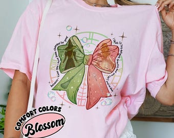 Coquette Bow Wicked Movie Comfort Colors Shirt, Wicked Changed For Good Shirt, Wizard Movie Fan TShirt, Wicked Musical Fan Gift