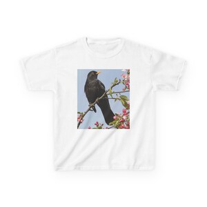 Kids Nature Tee with Bird Design, Fun Kids T-Shirt, Spring Outfit, Nature Lover Gift, Bird Watching Tee, Unique Cotton Shirt