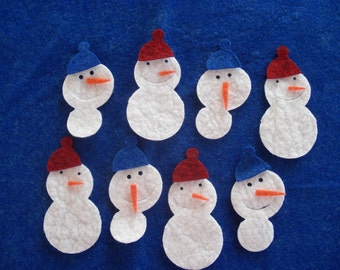 Wool felt Snowmen 2 designs