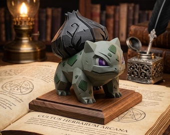 Arcane Bloom Toad STL File | Low Poly Gothic Creature | 3D Print File | Fantasy Figurine Digital Download