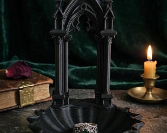 Gothic Arch Jewelry Dish STL File | 3D Print Ring Tray (Digital Download)