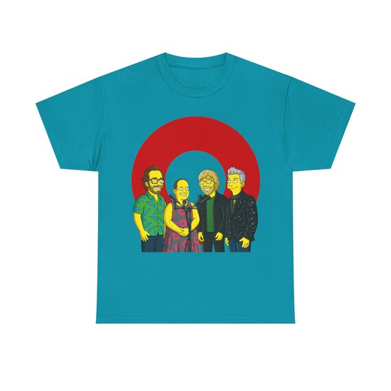 Phish Band as Simpsons Characters T-shirt | Cartoon Rock Band Tee 