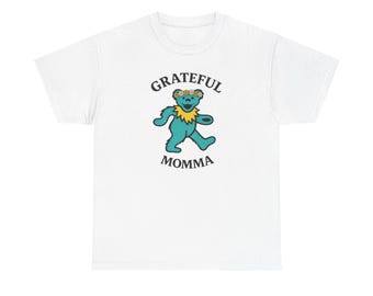 Grateful Momma Dancing Bear T-Shirt | Hippie Flower Crown Tee Grateful Dead