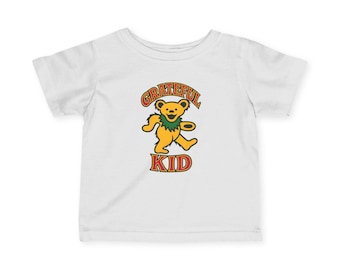 Infant Grateful Dead kid dancing bear Tee | retro bear, music festival style