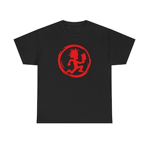 Camiseta com a silhueta do Hatchetman do Insane Clown Posse (ICP)
