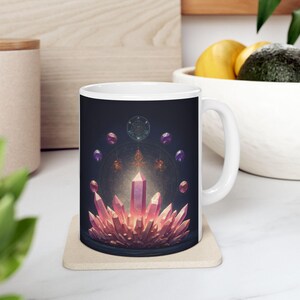 Cosmic Awakening: Crystal Mandala, Sacred Geometry, Spiritual Energy