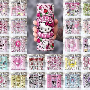 70 Kitty Tumbler Wrap, 20oz Kitty Tumbler Wrap Bundle, 20 oz Tumbler Png Design, Cute Cat Tumbler Wrap, Kitty Tumbler Bundle