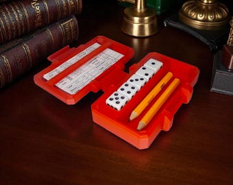 Pocket Yahtzee Set: 3D Printed Case, Dice, Scorecards - Etsy