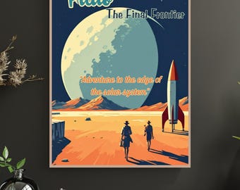 10 Vintage Space Travel Digital Print Posters