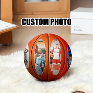 Custom Photo Basketball, Personalized Basketball Gifts, Basketball Team Gifts, Graduation Gifts, Birthday Gifts for Men Teen Kids Coaches