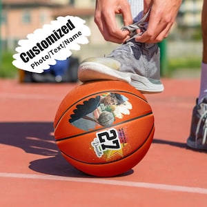 Personalized Photo Basketball, Custom Name Basketball, Basketball Gifts Ideas, Graduation Gifts, Coach or Team Gifts, Gifts to Friends