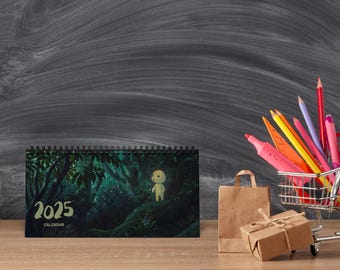 Studio Ghibli Desk Calendar 2025 ~ Minimalist Planner & Daily Organizer