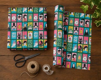 Studio Ghibli Inspired Gift Wrap ~ Custom Anime Wrapping Paper