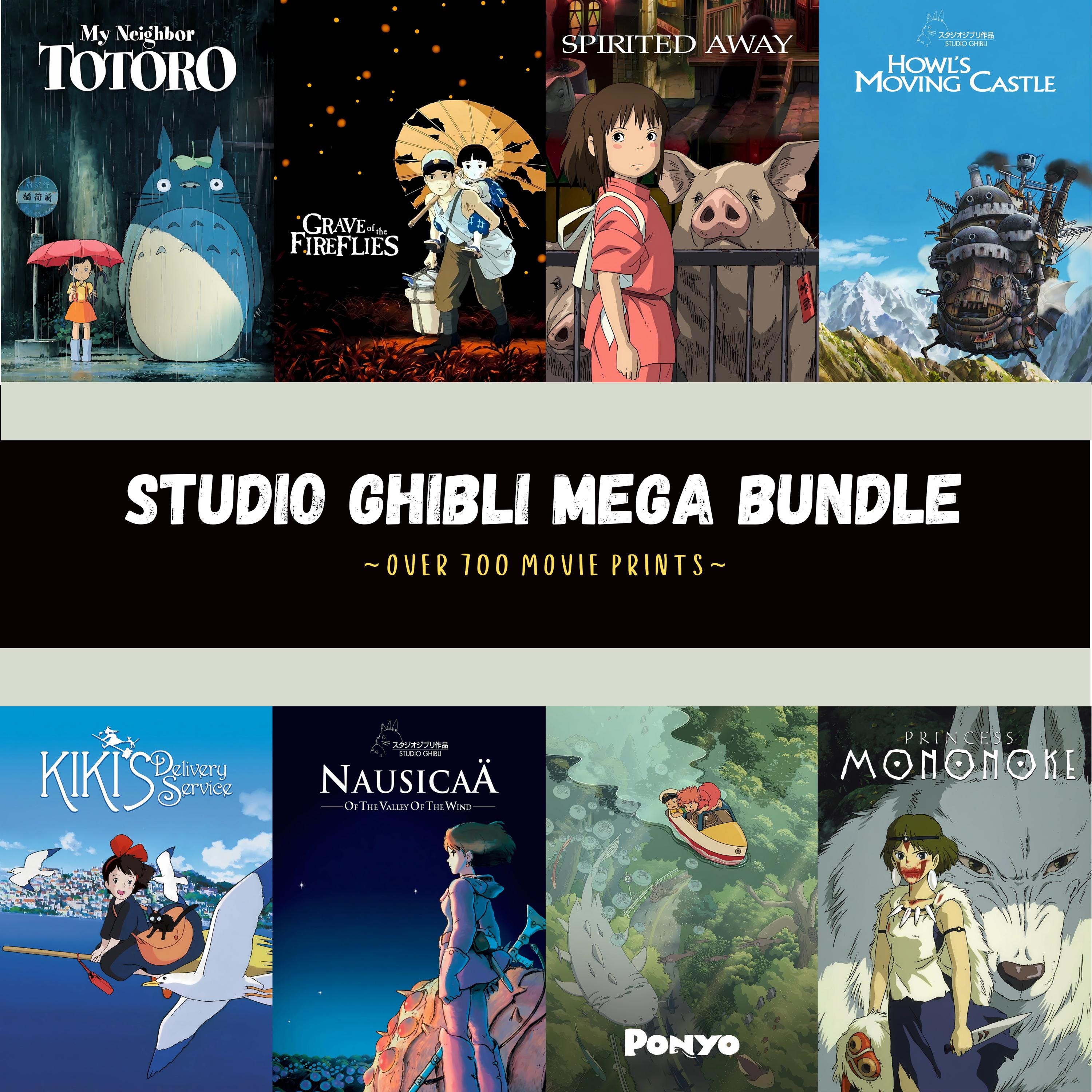 Studio Ghibli Mega Bundle ~ Over 700 High Quality Prints, ALL Studio Ghibli Films, Regular Updates