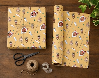 Princess Mononoke Themed Gift Wrap ~ Custom Anime Wrapping Paper, Studio Ghibli