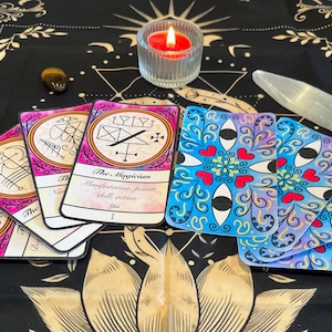 Printable Tarot Deck 7x12cm– Simple DIY Tarot Cards with Hand-Drawn Sigils