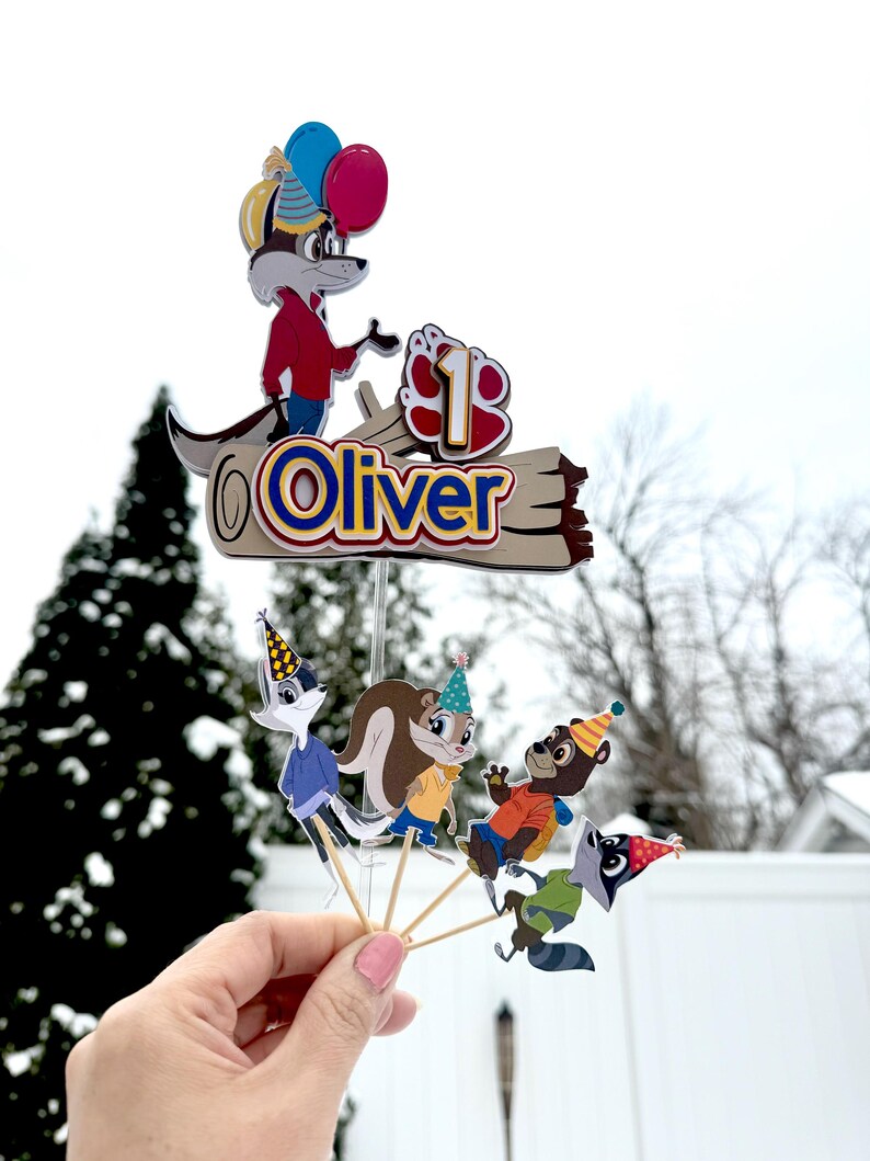 Personalized Piney Birthday Cake Topper, First Birthday, Party ...