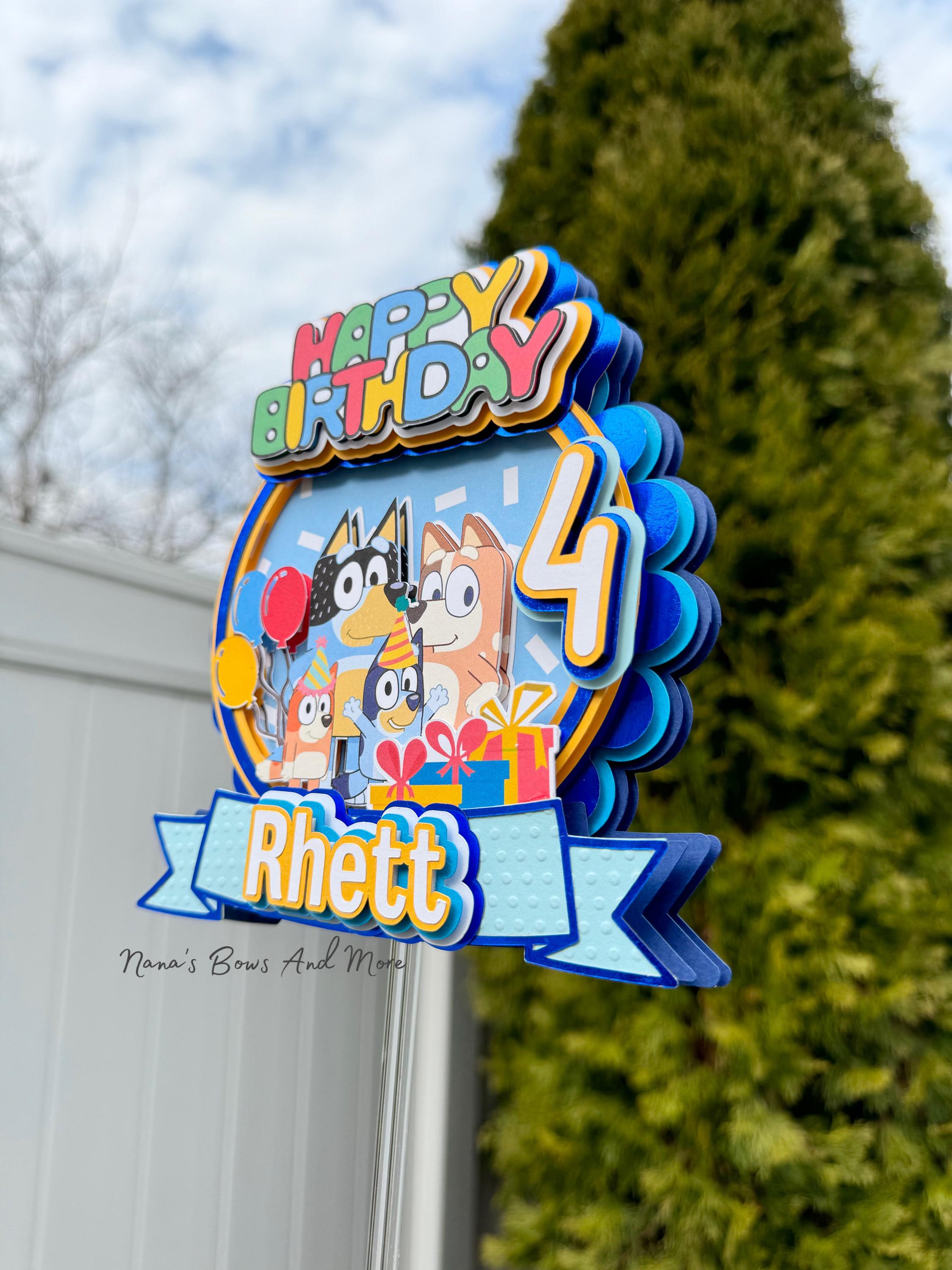 Bluey Cake topper