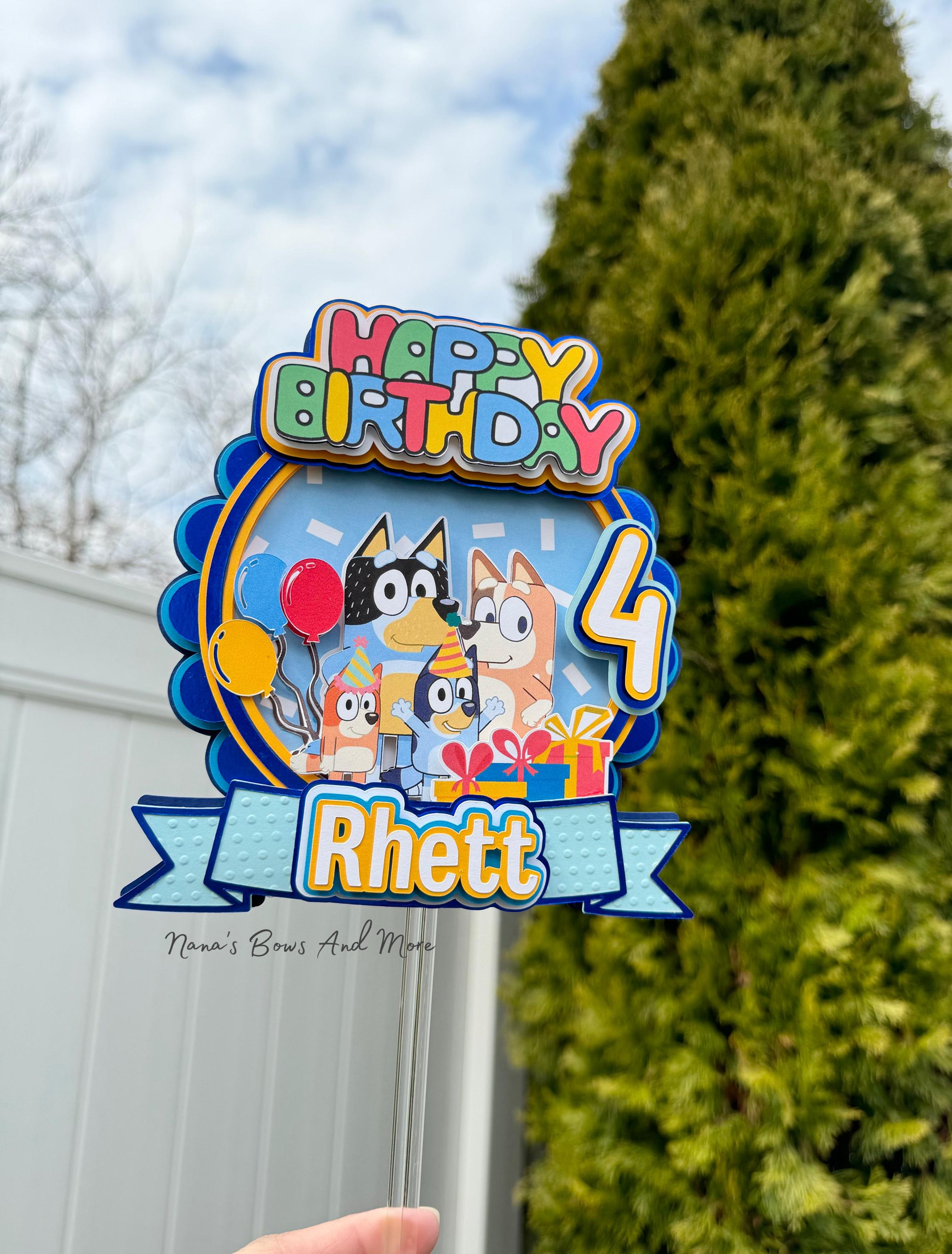 Bluey Cake topper