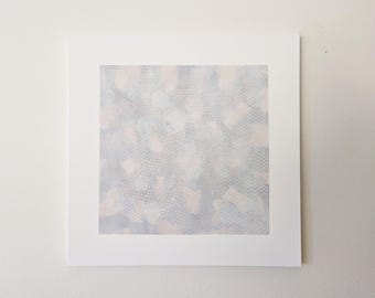Abstract Expressionist Acrylic Painting: Neutral Tone Canvas Art (30x30 Inch)