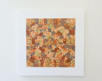 Abstract Expressionist Acrylic Painting: Bold Modern Wall Art (30x30 Inch)