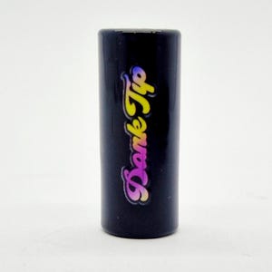 Glass Tip Dank Tip Mouthpiece Vortex Twisted Slim 12mm - 7 Holes - Cooling Filter - Limited Edition - Solid Black