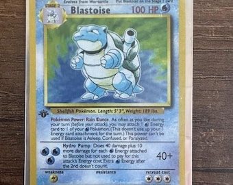 blastoise pokemon card 1995 Single Celebrations CLASSIC COLLECTION : Toys & Games Water Hydro Launcher Return 2 Water Energy attached to Blastoise to your hand 20 Most Valuable Blastoise Pokemon