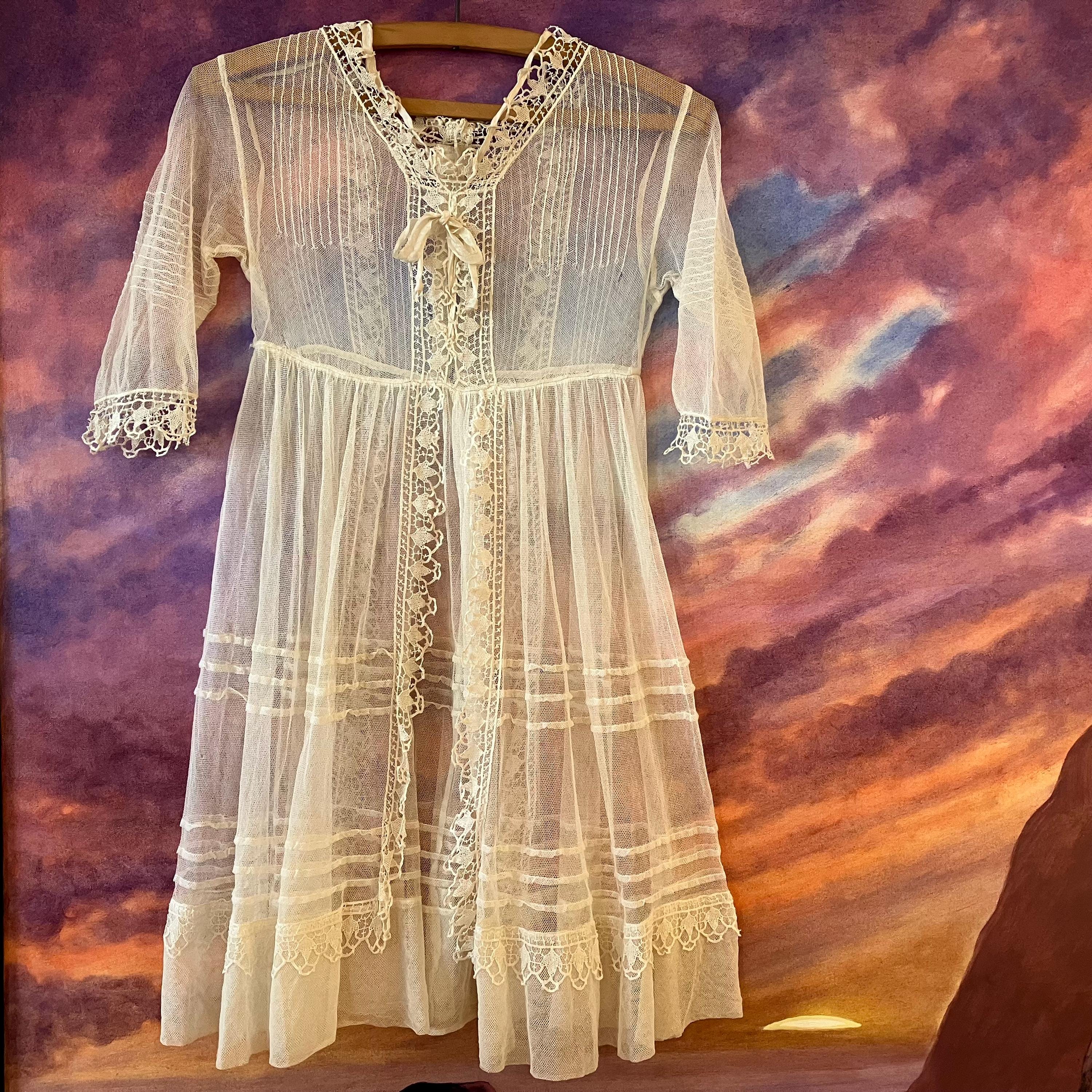 Cream Vintage Lace Dress - Etsy