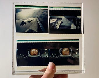 Interstellar • 70mm IMAX Film Strips - Authentic Theater Film preserved in Museum Grade Resin by @jmfilmresins • Film Preservation Art