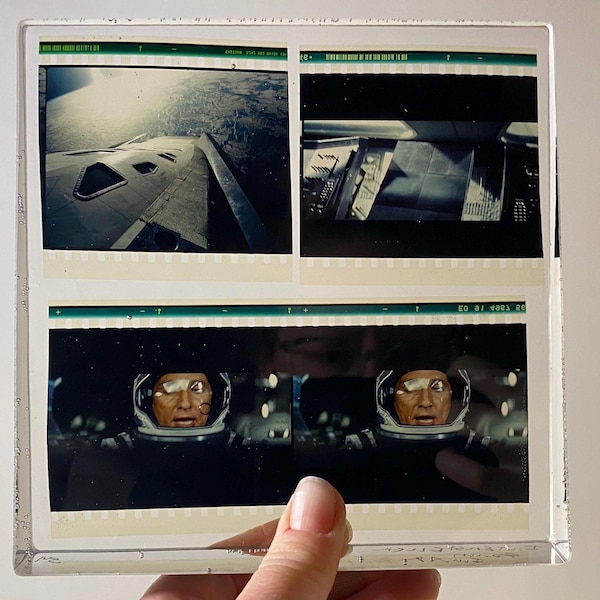 Interstellar 70mm IMAX Film Strip Art by jmfilmresins • Authentic Theater Film Preservation (Resin)