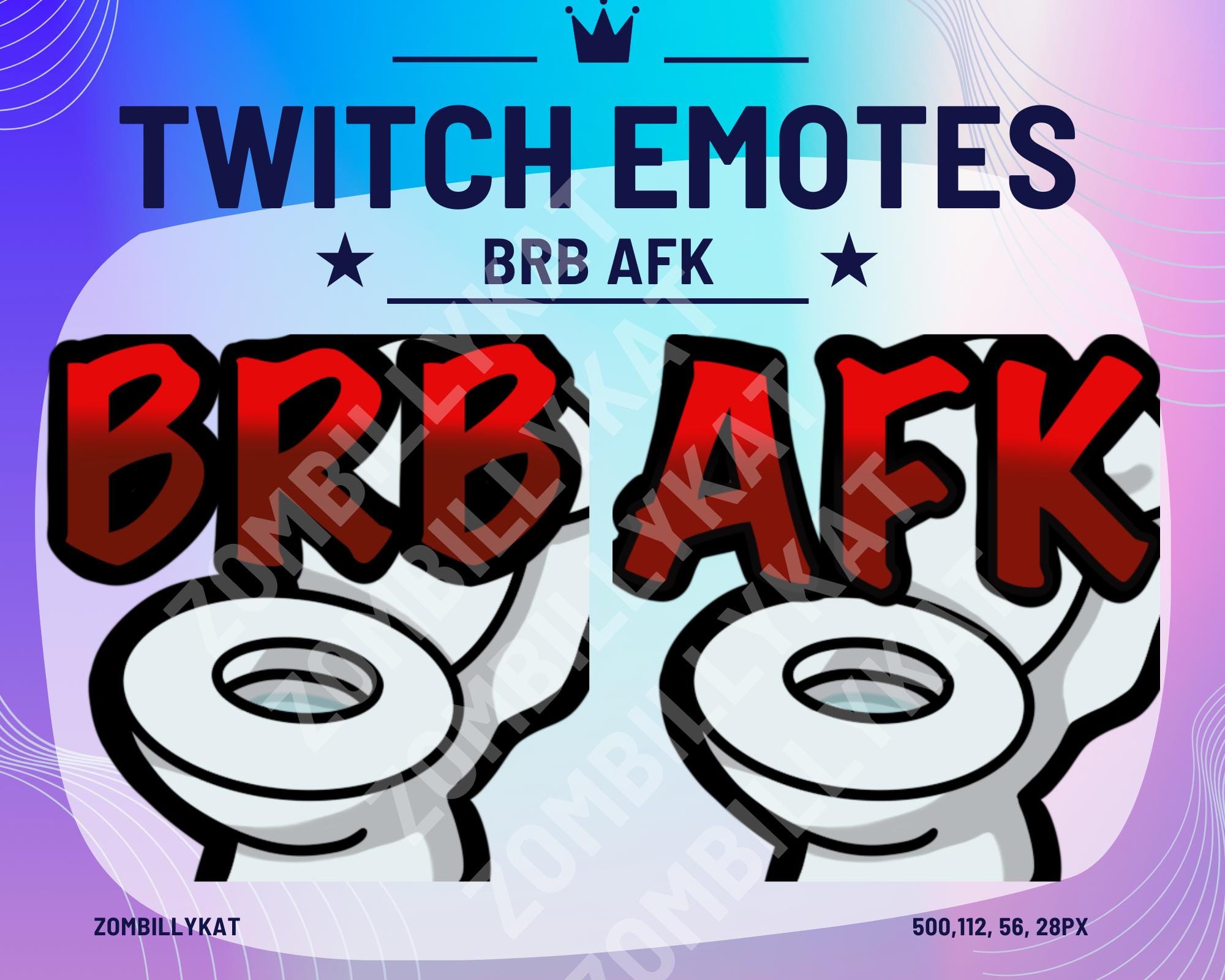 Twitch, Emote, Emotes, BRB, AFK, Break, Stream, Streaming, Toilet, Klo,  Streamer, Discord, YouTube,, image size:2000x1600