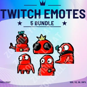 twitch, emote, emotes, stream, streamer, streaming, discord, youtube, horror, game, repo, red, red, bundle