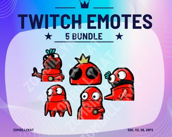 twitch, emote, emotes, stream, streamer, streaming, discord, youtube, horror, game, repo, red, red, bundle