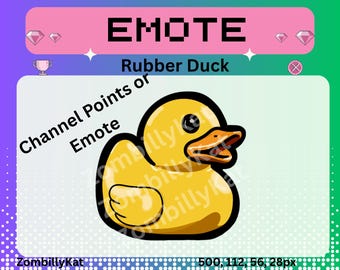 Twitch, Emote, Rubber, Duck, Arc, Raiders, Stream, Streamer, Discord, Youtube, Channel Points