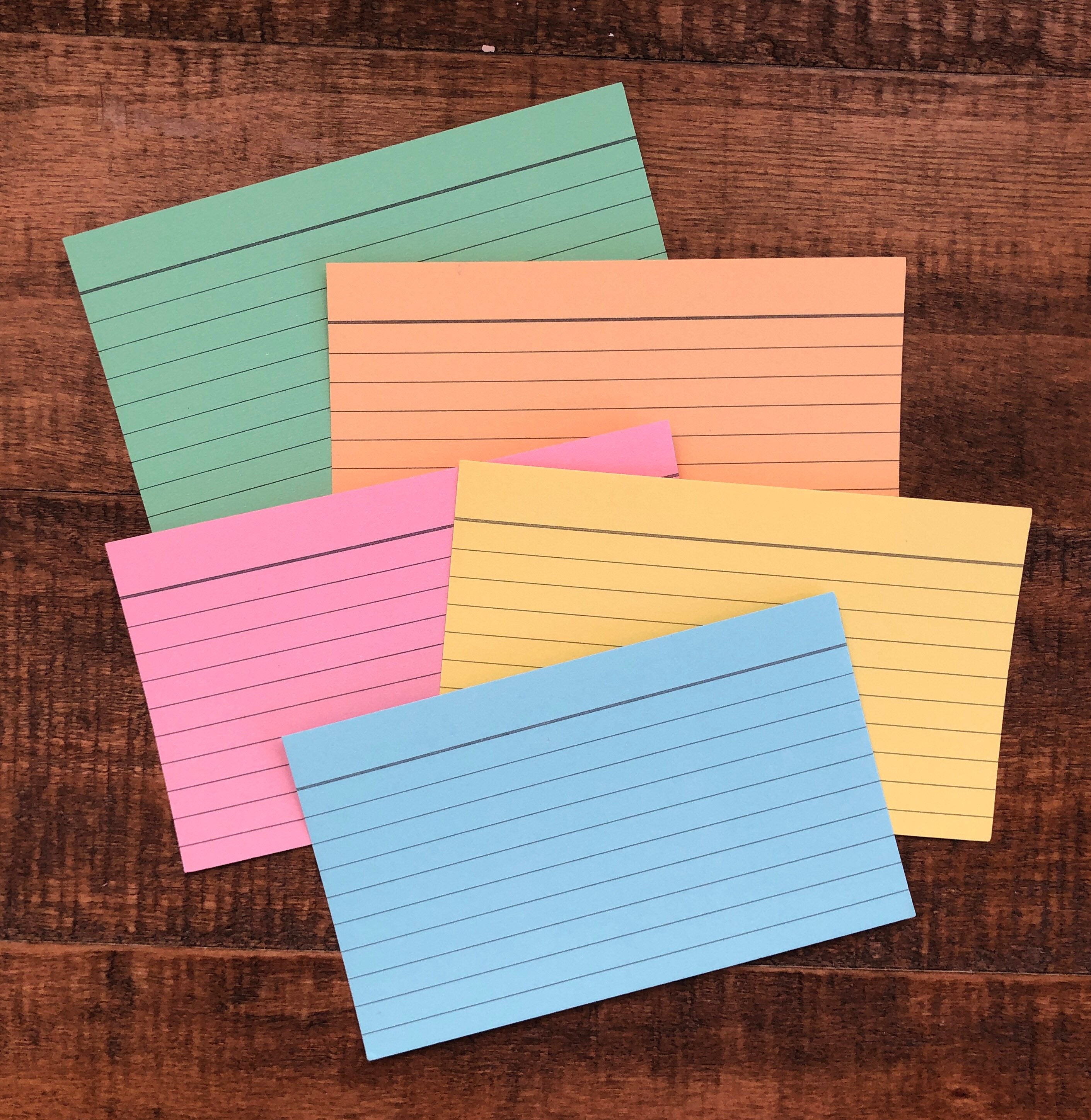 3x5-line-ruled-index-cards-colored-50-pack-etsy