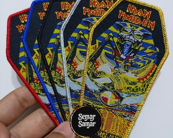 Iron Maiden Powerslave Woven Patch - Metal Band Merch