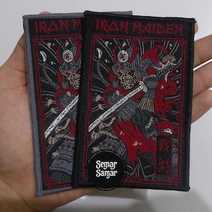 Iron Maiden Senjutsu Woven Patch: Samurai Eddie, NWOBHM Band