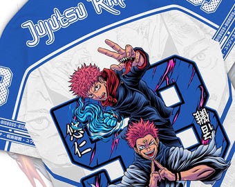 Koszulka baseballowa Itadori Yuji Jujutsu Kaisen | Sukuna Cosplay, nazwa własna