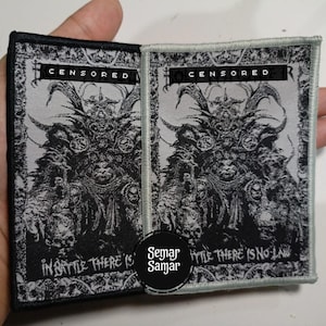 BT - I.B.T.I.N.L Woven Patch | UK Death Metal Battle Jacket Patch | Aufnäher Kutte | Death Metal Patch | Heavy Metal Kutte Vest Aufnäher