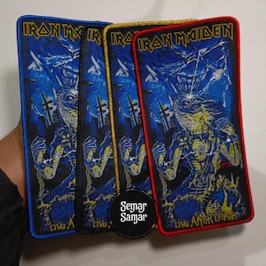 Iron Maiden &#39;Live After Death&#39; Woven Patch - Heavy Metal Band Merch