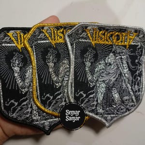 Visigoth Bells of Awakening Patch | Epic Heavy Metal Woven Patch | Battle Jacket or Vest Patch | Traditional Metal Band Aufnäher Collectible