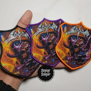 Sodom Decision Day Woven Patch | Thrash Metal Aufnäher for Kutten Kult | Battle Jacket Patch | Metal Kutten Accessory | Sodom Merch Rare