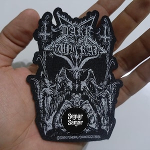 Dark Funeral Baphomet Official Patch | Black Metal Band Woven Patch for Battle Jacket or Vest | Collectible Extreme Metal Patch | aufnäher
