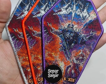 Sodom Genesis XIX geweven patch: thrashmetal battle jacket-patch